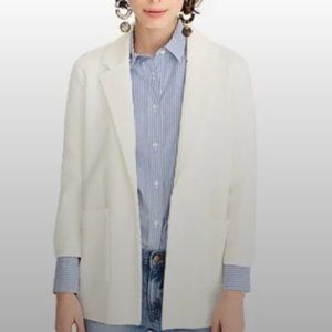 NWT J.Crew Open-front Sophie Sweater Blazer in white - XS
